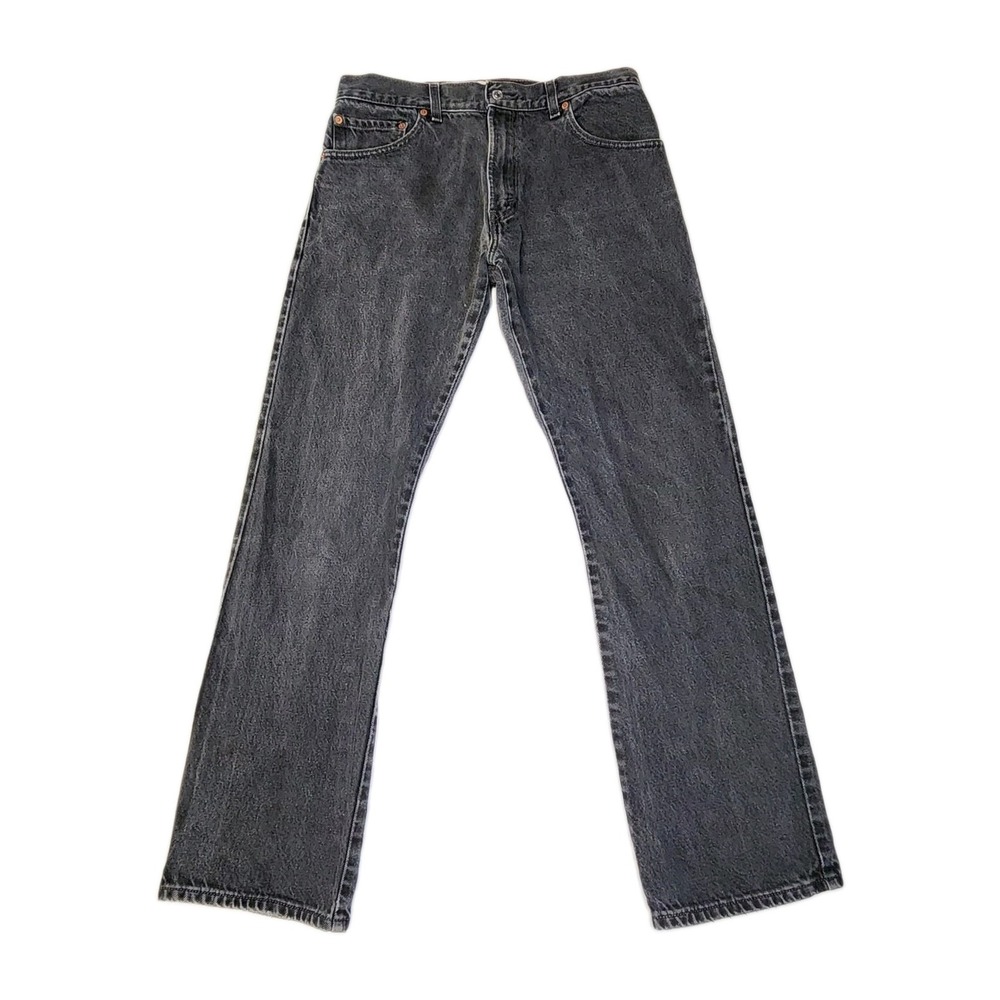 Vintage 2000 Levi's 517 Jeans Mens 33x32 Black Faded Bootcut Y2K Mexico